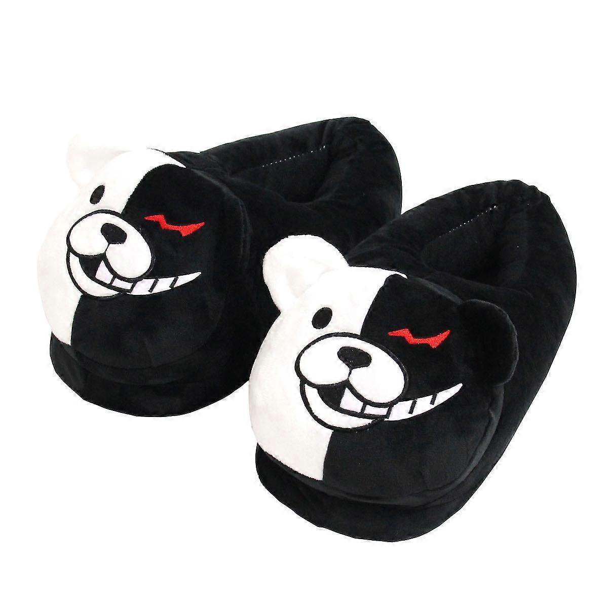 Monokuma Danganronpa Slippers Anime Plush Slippers Home Cotton Shoes Warm Indoor House Slippers