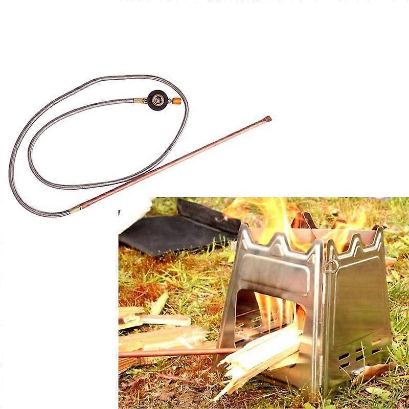 Hand Held Fire Starter Gas Appliance Multi-Purpose with 1m Flexible Hose for Fireplace Outdoor Camping BBQ Picnic Portable Cooking Stoves