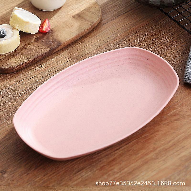 11" Weizenstroh Teller - Mikrowellensicherer Lunchteller wiederverwendbar, umweltfreundlich, BPA-frei, leicht, biologisch abbaubar, Antifouling und einfach