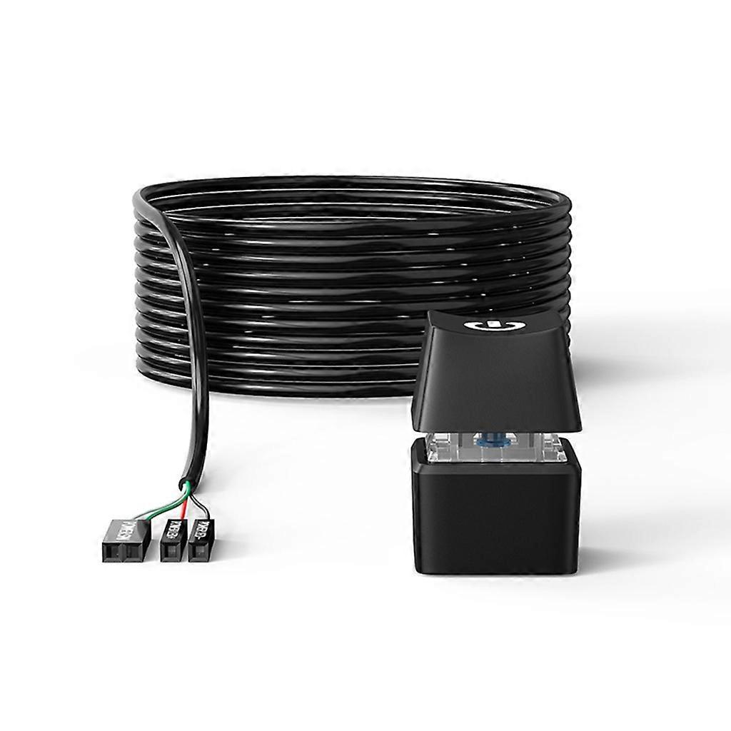 PC Host Power Desktop Switch Button Switch Box with Colorful LED Lights