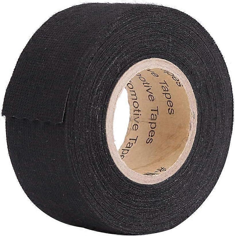 Black Insulation Tape, Self Adhesive Cloth Self Adhesive Tape, Anti-Squeak Felt Insulation Tape for Auto Mmoto (32mm x 25m)
