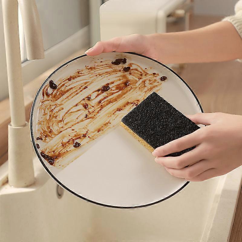3 green scraping sponges anti-grease protection