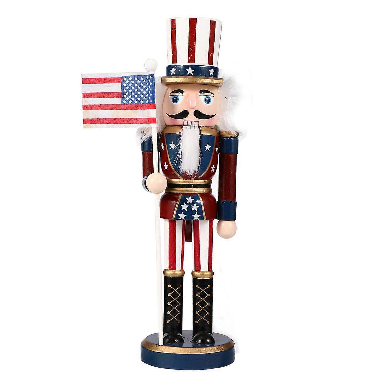 1pc Klassische Holz Walnuss Soldat Nussknacker Puppe Soldat Spielzeug Desktop