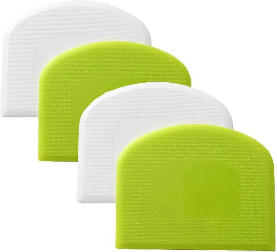 Dough Scraper Bowl Scraper Food safe Plastic Dough Cutter Flexible Plastic Scraper Practical Bench Scraper Multipurpose Food Scrappers for Bread Dough