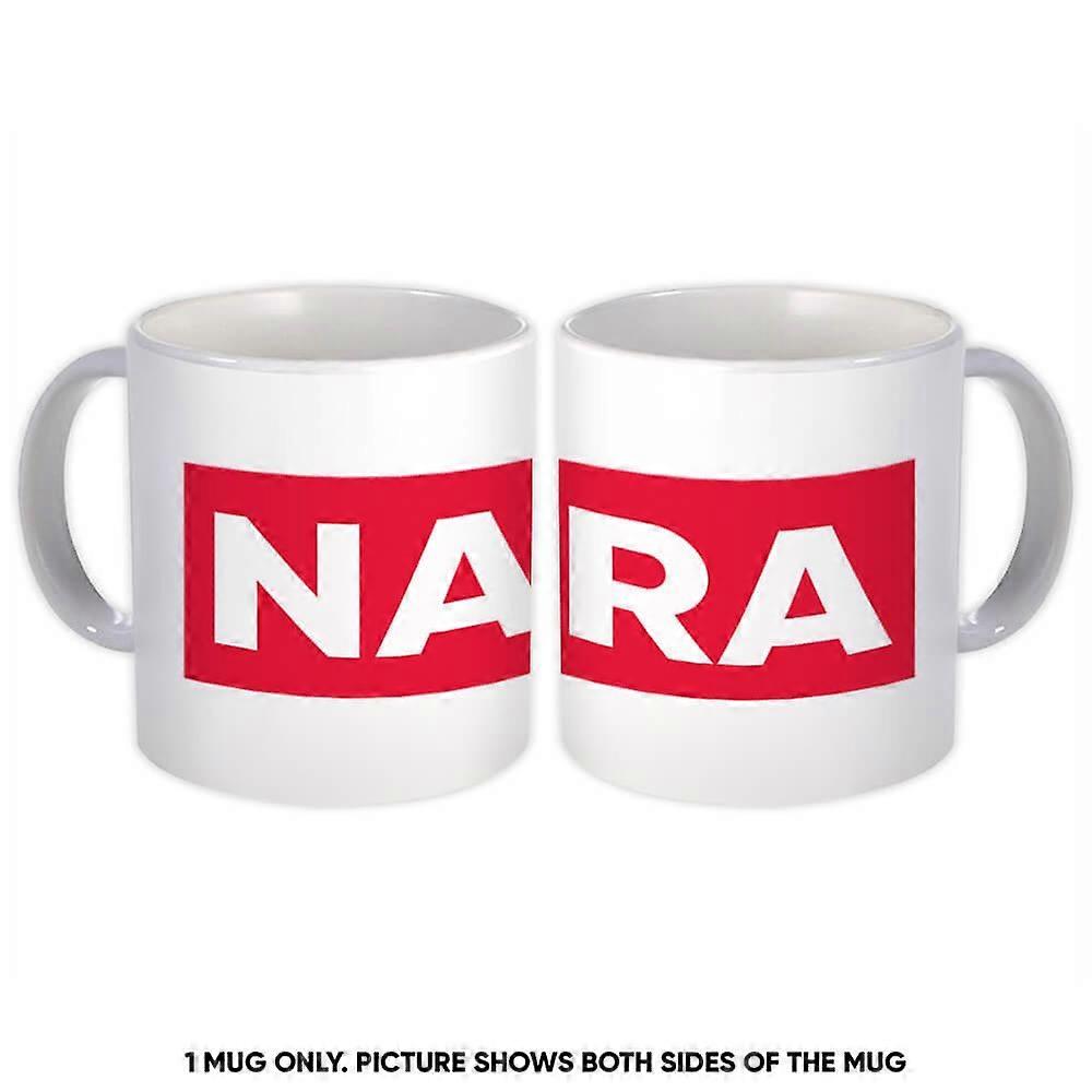 Gift Mug: Nara Japan Red