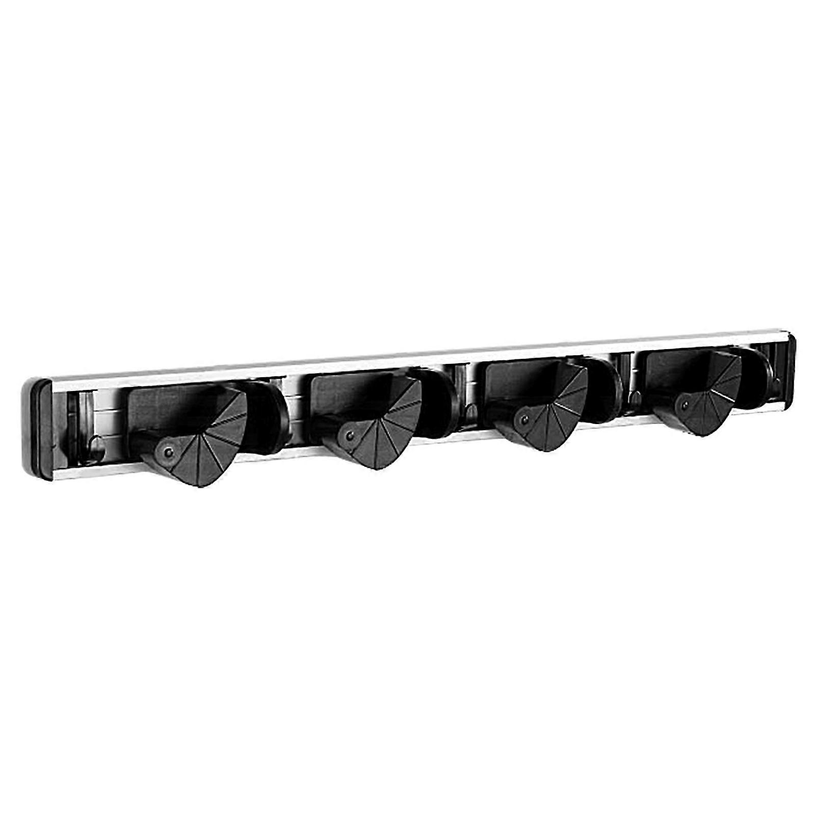 Mop Holder Rack Heavy Duty Wall Mounted Space Saving Broom Storage Tool Rack for Home