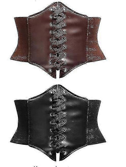 2 darab Steampunk fűző öv, retro fűző öv, deréköv