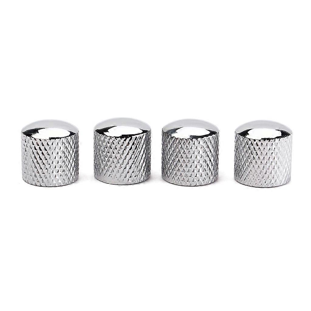 4Pcs Guitar Knobs Tops Hat Knobs Control Knobs Metal Volume Tone Control Knobs