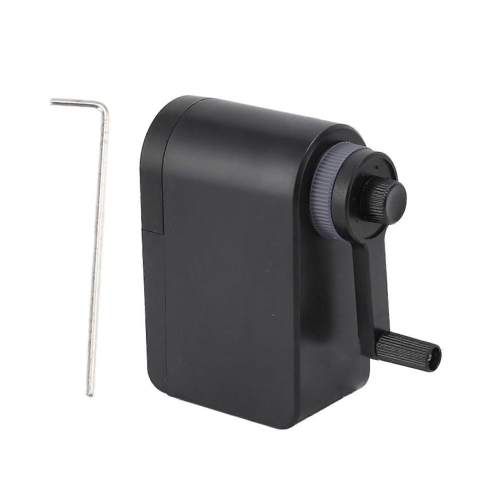 Adjustable Artist Hand Pencil Sharpener - Manual and Automatic Feed for Sketching and Art (Black)