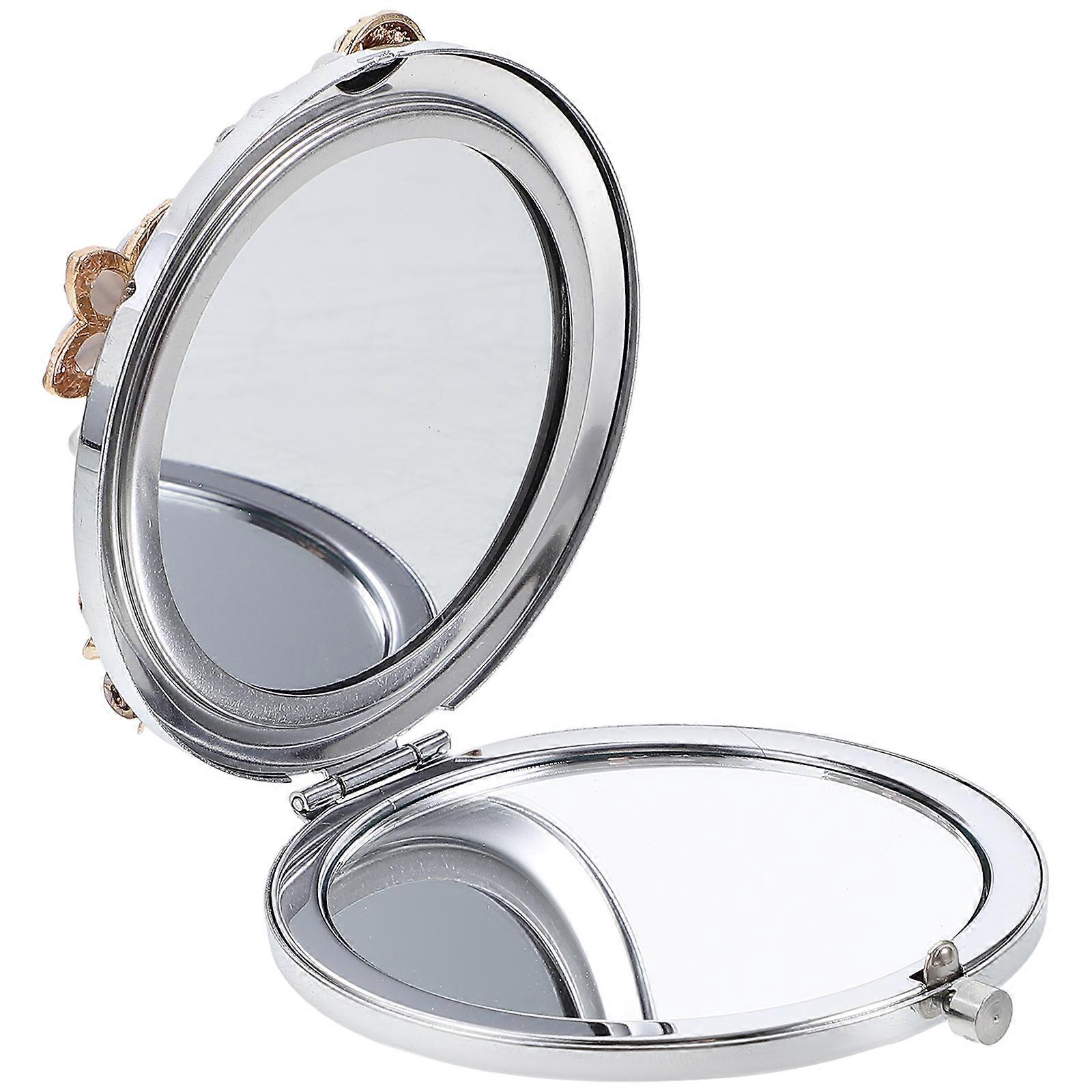 1pc Exquisite Mini Mirror Daisy Flower Folding Mirror Portable Makeup Mirror
