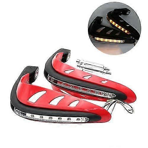 80% καυτό πωλεί 2pcs προστάτης φρουρών χεριών τιμονιού μοτοσικλετών μοτοσικλετών με το οδηγημένο φως ασφαλείας