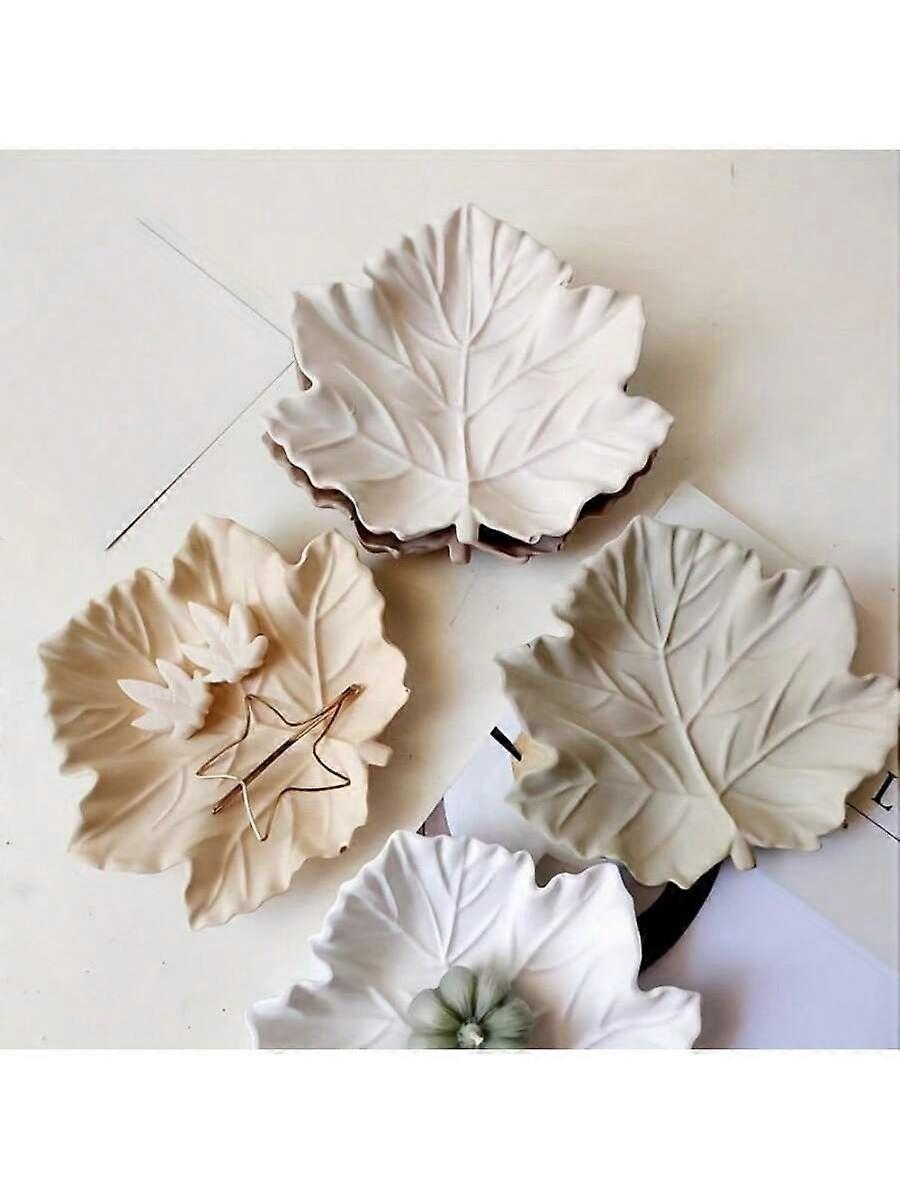 3D القيقب ورقة منفضة سجائر سيليكون العفن، الراتنج صب العفن، حاوية المجوهرات، راتنجات الايبوكسي الفن DIY كوستر، وسادة الكأس، صحن الصابون، ديكور المنزل