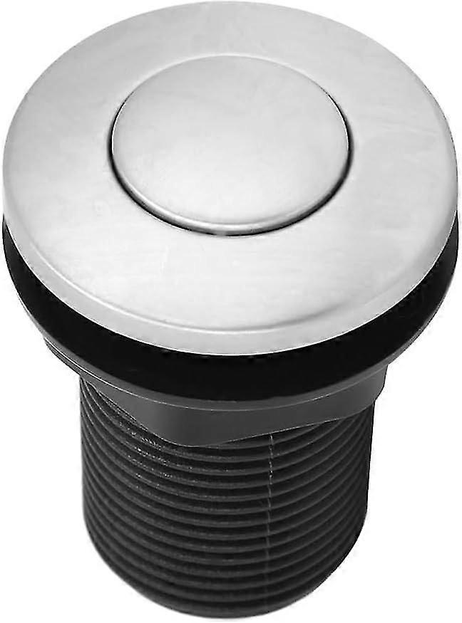 Garbage Disposal Pneumatic Switch 32mm Stainless Steel Push Button Pneumatic Switch Bathtub Activation Switch Edition