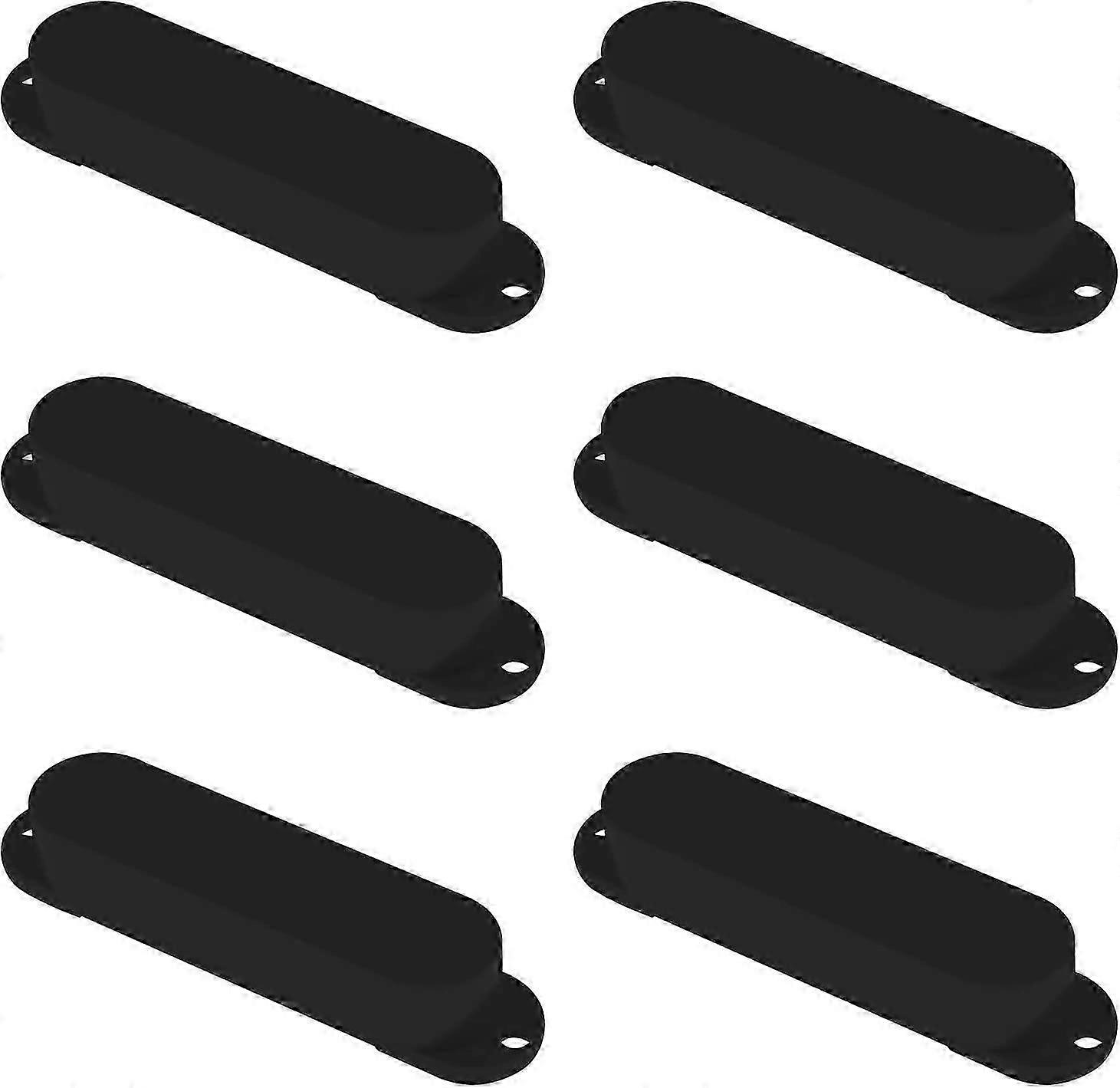 6Pcs Sealed Single Coil Pickup Covers Plastic Closed Pickup Protective Shell