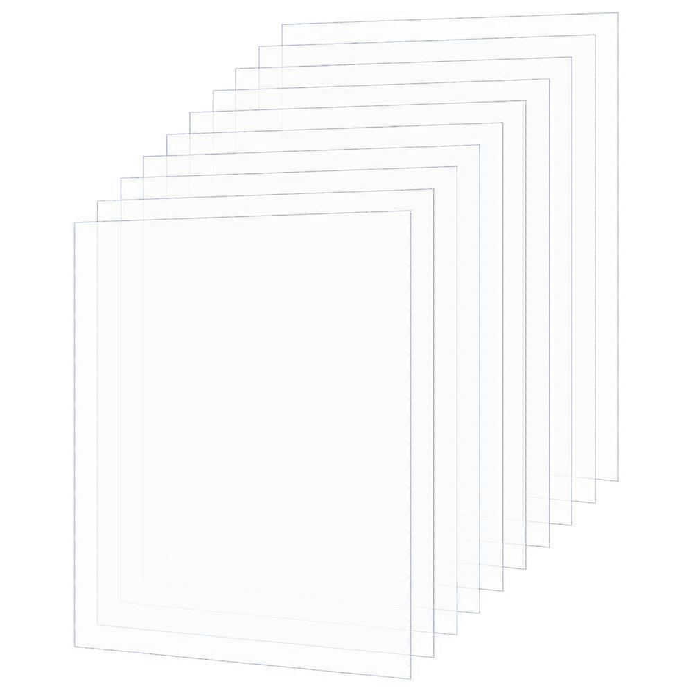 Transparent Acrylic for Picture Frame Rectangle Clear 30.4x25.2x0.07cm 10pcs/set