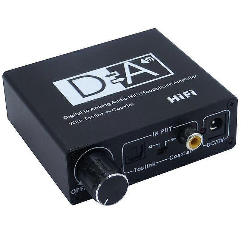 Hifi Amp Digital to Analog Audio Converter 3.5mm Headphone Amplifier Toslink Optical Coaxial Output