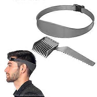 Fade Combs Hairdressing Combs & Cutout, Shaving Stencil, Cool DIY Hair Cutting Machine, Hair Cutting Instruction, Curved Silicone Hair Cutting Tape
