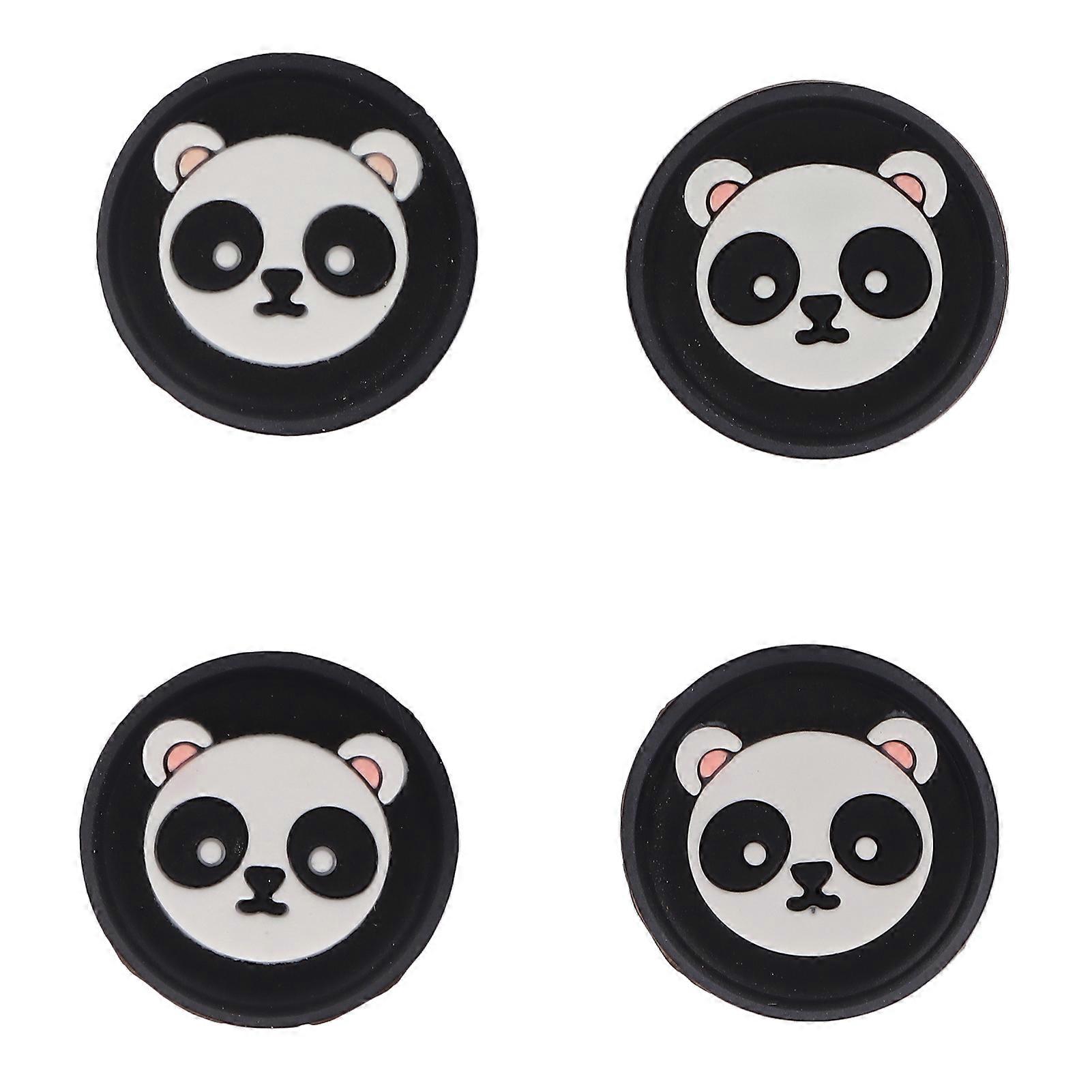 4pcs Thumb Grip Multipurpose Replacement Silicone Thumb Grip Caps for PS5 ControllerBlack