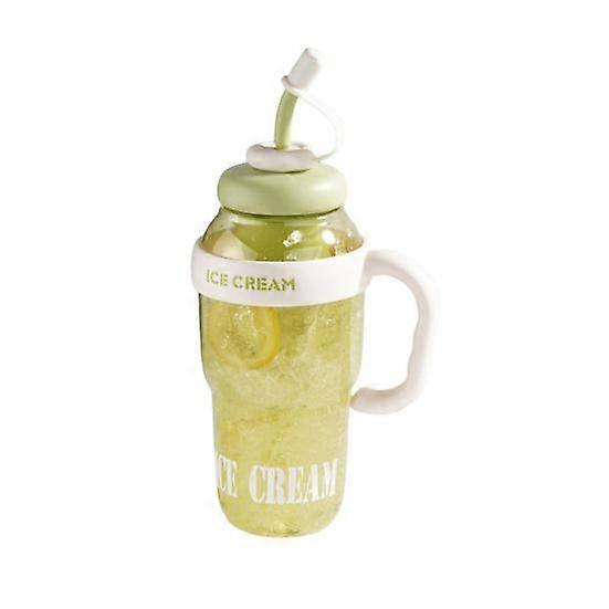 1300ML Water Bottle with Handle Lids Straws Leak-Proof Drinking Mug BPA-Free Heat-Resistant Portable Water Cup for Sports Travel Office
