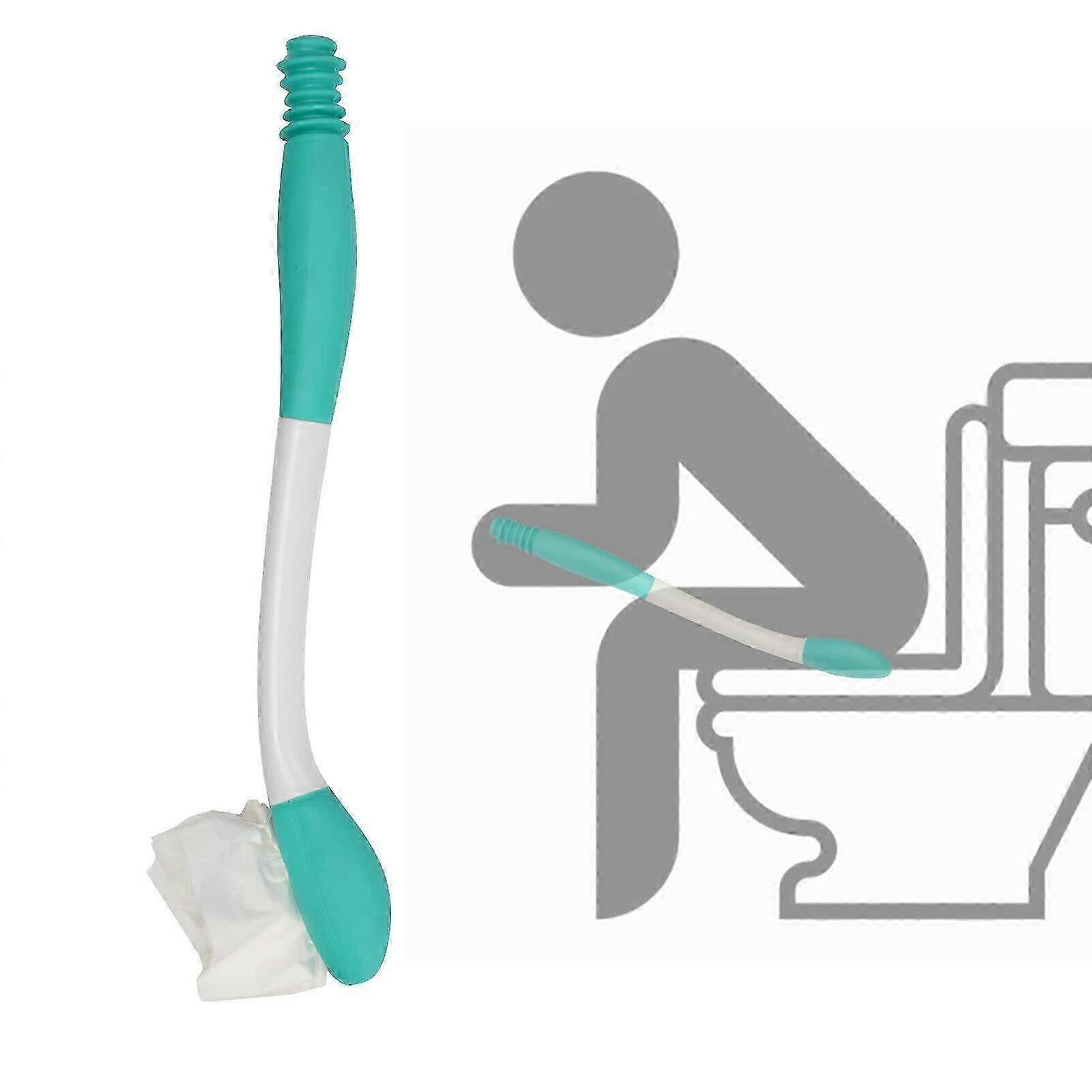 WC-apuvälineet Long Reach Comfort Wiper Pohjapyyhin WC-pehmopaperi Apuvälineet Buddy laajentaa ulottuvuutta yli 15" kahvat wc