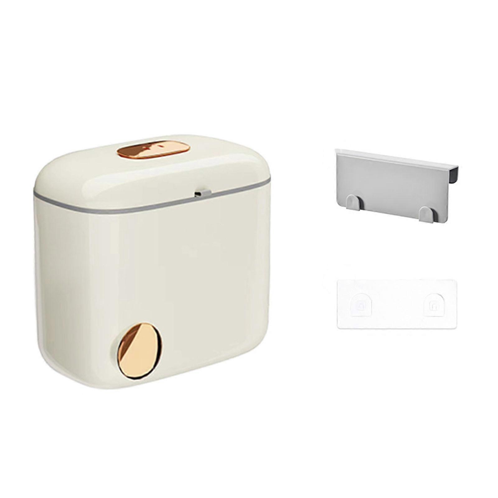 حاوية مثبتة على الحائط مع غطاء 7 / 9 لتر صندوق نفايات مطبخ صغير متعدد الوظائف حاوية نفايات المطبخ صندوق نفايات للمطبخ