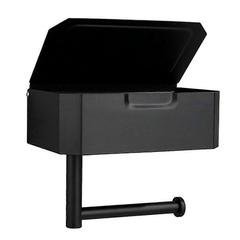 Stainless Steel Wall-Mounted Tissue Box, No Drill Design