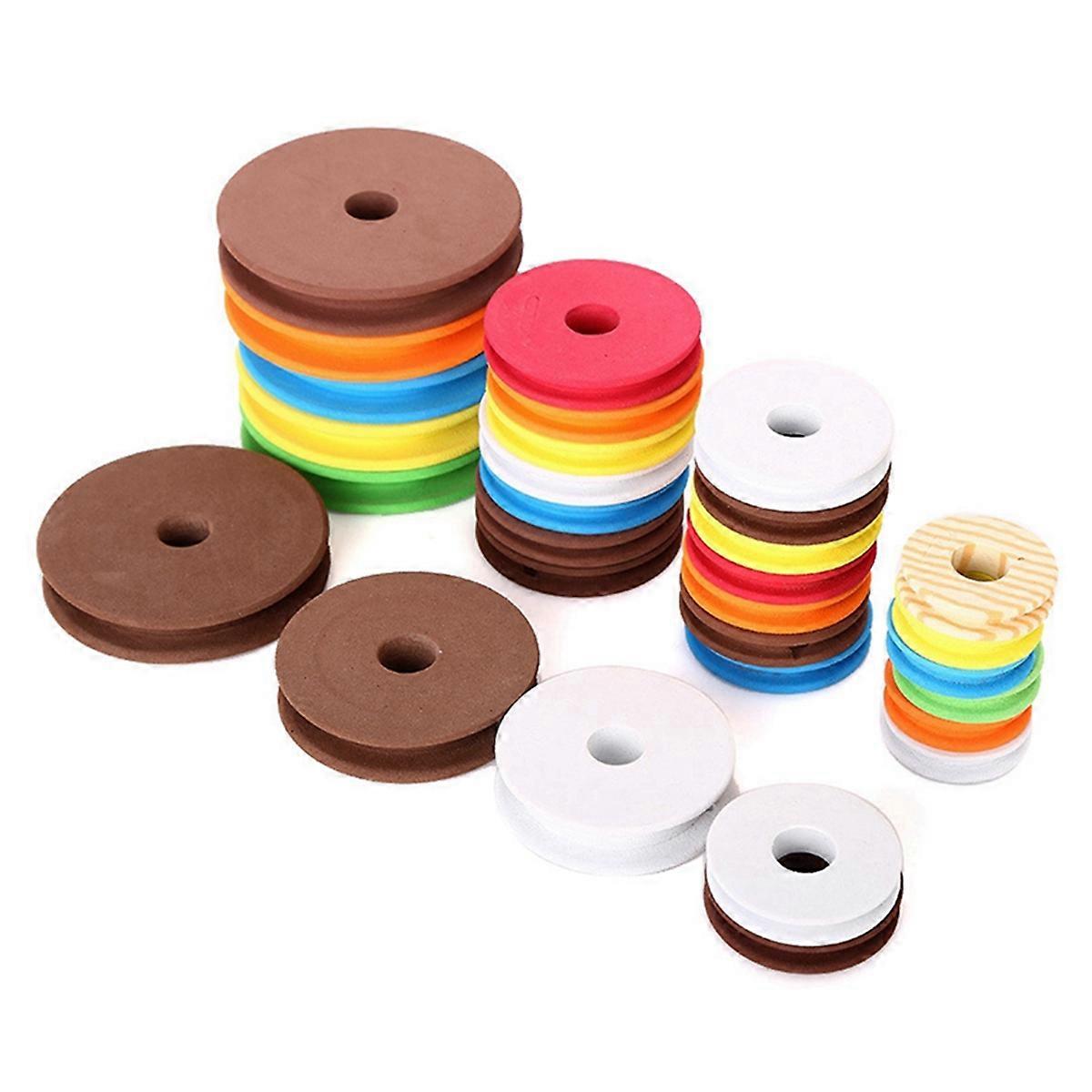 100PCS Round Spools Foam Big Spool Fishing Reel Spool Fishing Spools Fishing Tackle Random Color Fo