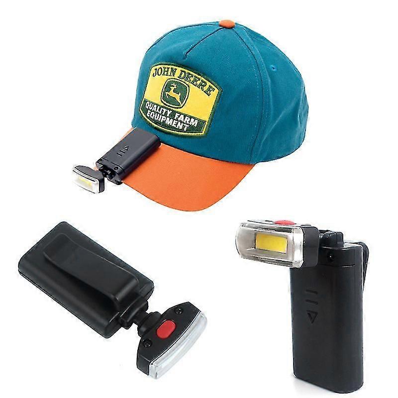 Headlamp led work headlight flashlight mountaineering camping portable pocket clipped button