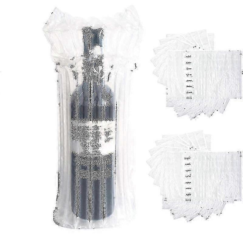 20 Pack Bottle Protectors, Inflatable Bottle Pack Protective Bag Cushing Bubble Bag