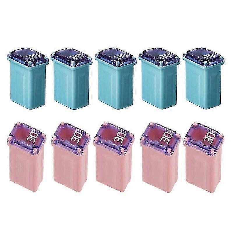 10 PCS of 20Amp 30Amp Miniature Box Fuses FMM MCASE Type FMM Maxi Fuses ("Low Blow")