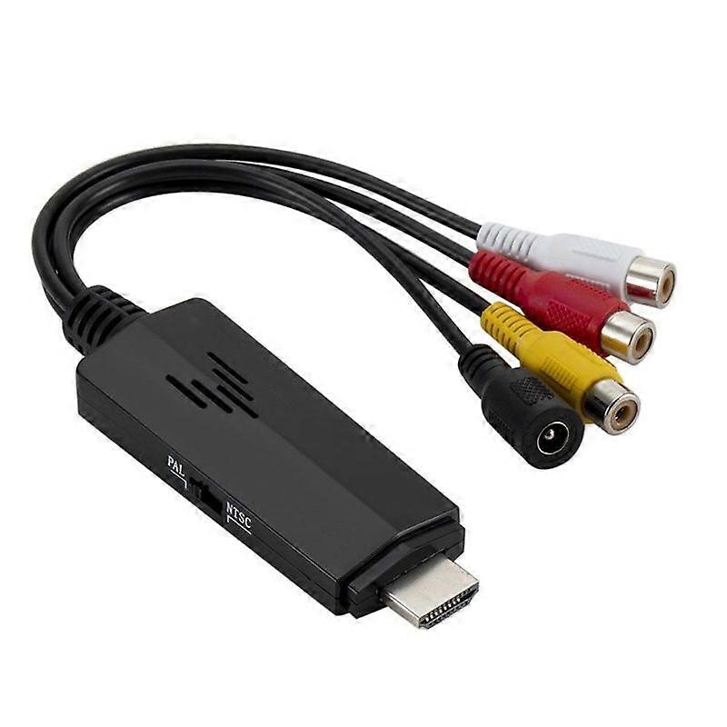 HD to 3RCA AV CVBS Converter Adapter
