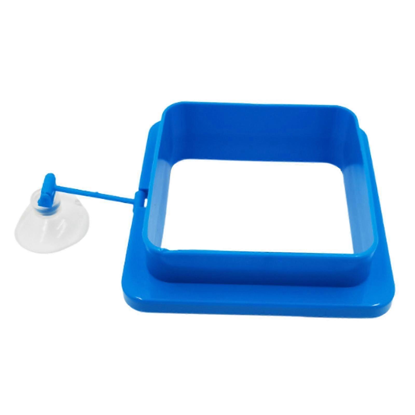 Floating Fish Food Feeder Circle 10cm Aquarium Feeder Circle for Fish Turtle blue