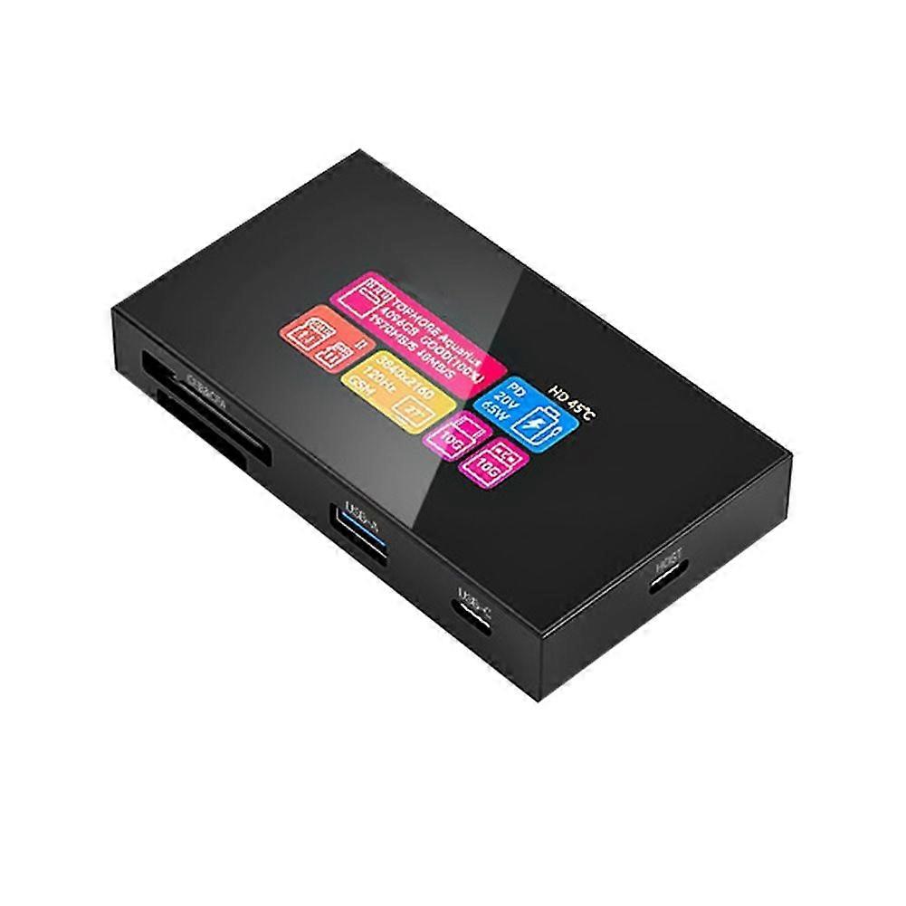 רכזת חכמה 8 ב-1 עם מסך מגע CFexpress Type A/Type B 4K 120Hz צג 10Gbps 100W PD עבור Ca