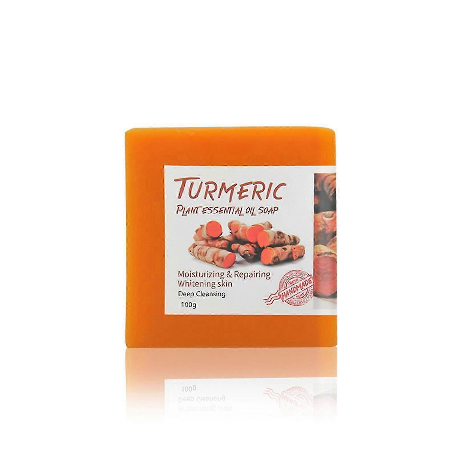100g Kurkuma Zeep met Glycerine & Gember etherische olie Zeep Gember Zeep Natuurlijke Whitening Zeep
