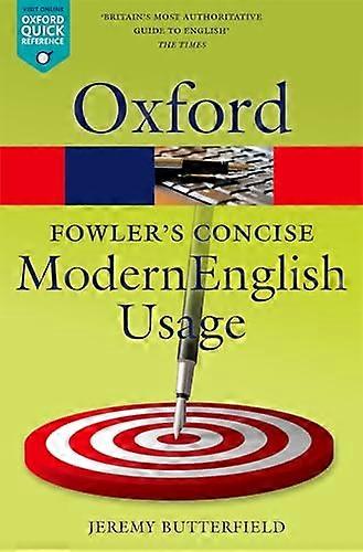 Fowlers Concise Dictionary of Modern English Usage