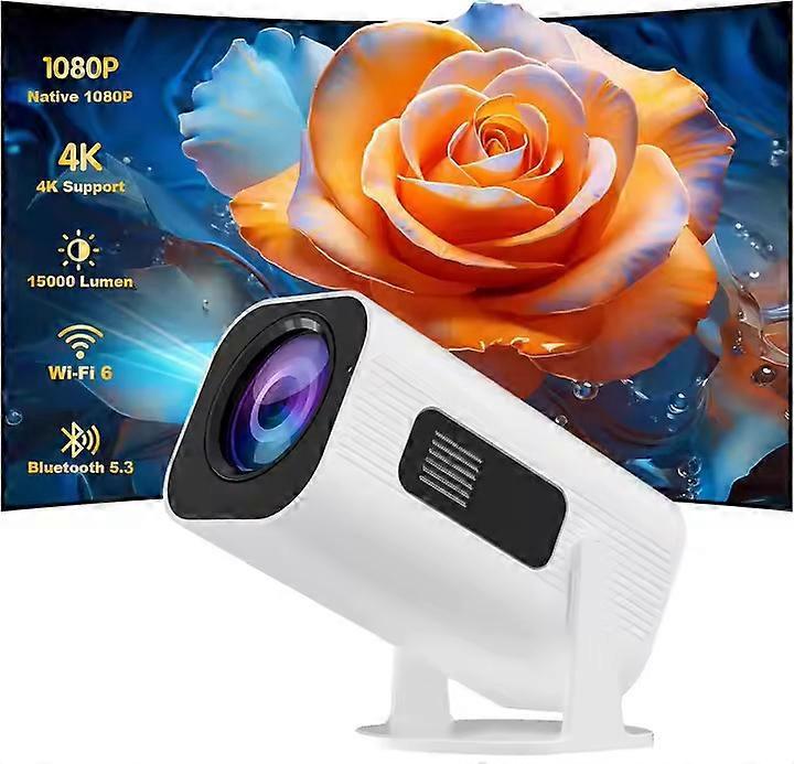 4K projector, 1280*720P, supports 4K video decoding, Android 11 300ANSI, Wifi6 BT5.0, automatic keystone correction