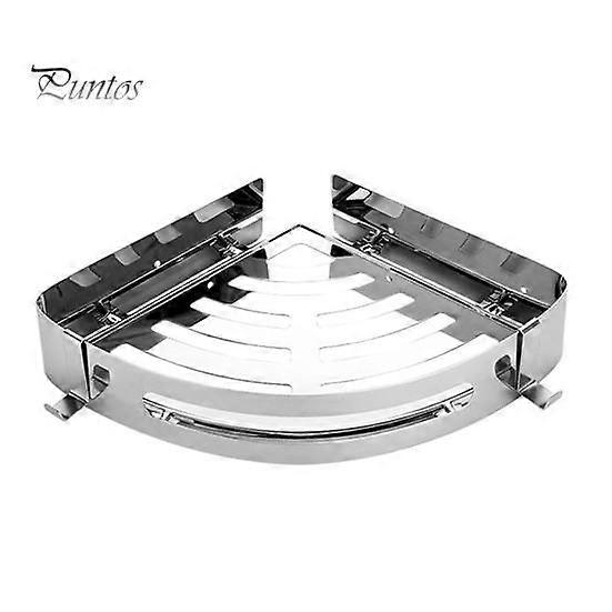 Space Saving Corner Shower Caddy Bathroom Shelf Punching Free Easy Installation 2 Hooks Bathroom Corner Shelf