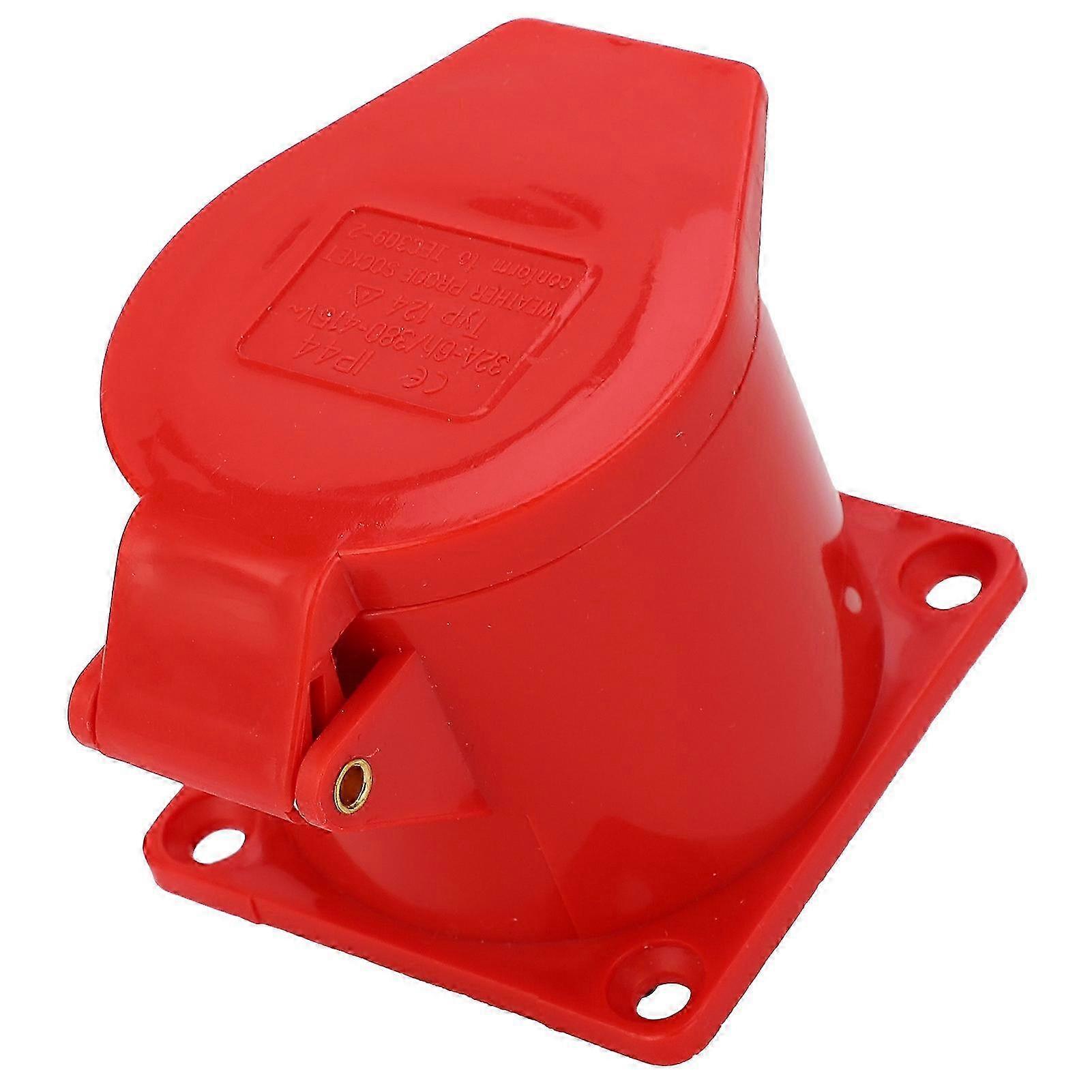 32A 3 Phase IP44 3P+E Industrial Plug Socket Waterproof DustProof Socket AC380V415V