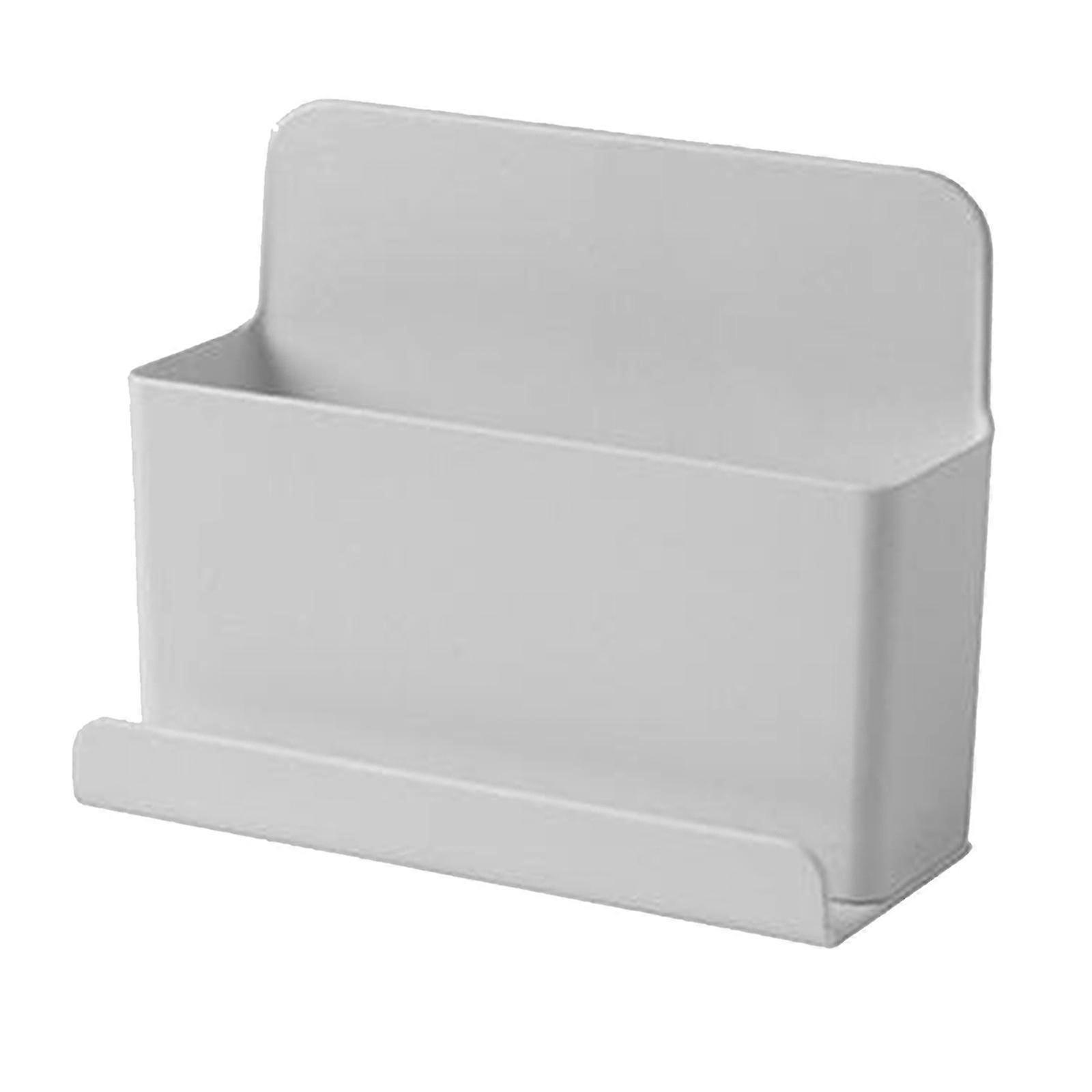 Remote Control Holder, Wall Mounted Storage Box for Mobile Phone, Key Pen Makeup