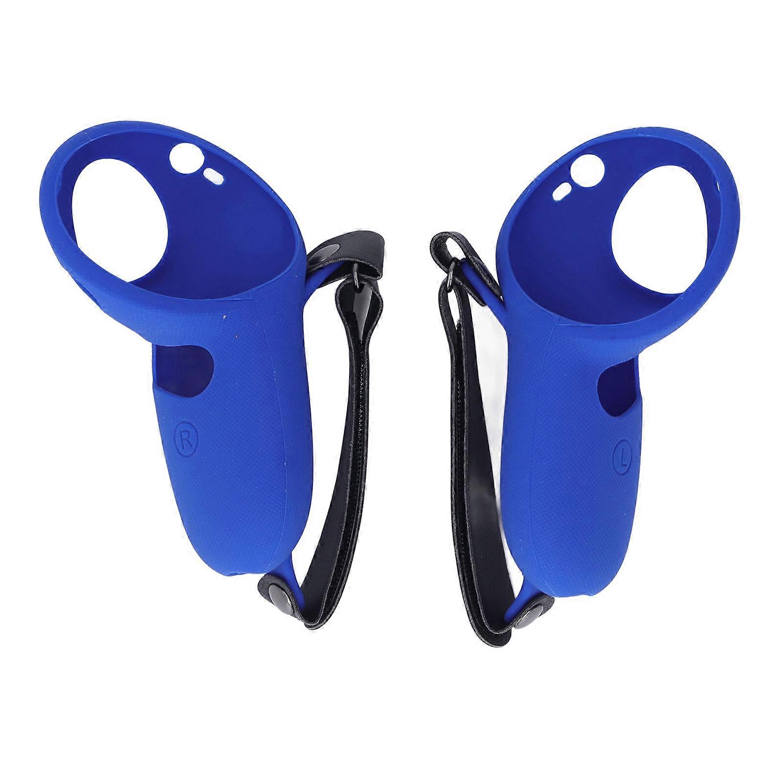 2pcs Touch Controller Grip Silicone Grip Cover Protector with Knuckle Straps for Meta Quest Pro