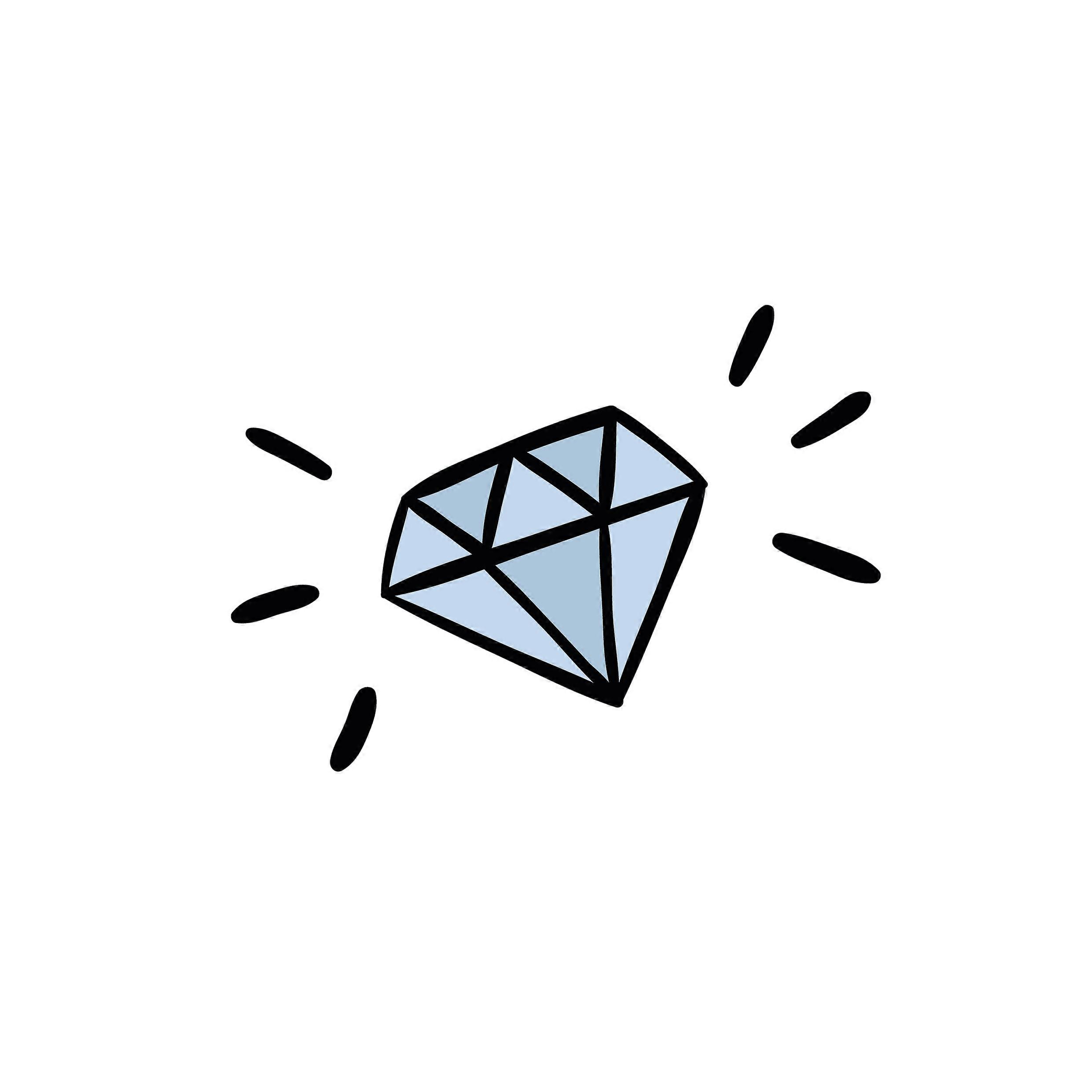 Iron-on patch Comic Diamond