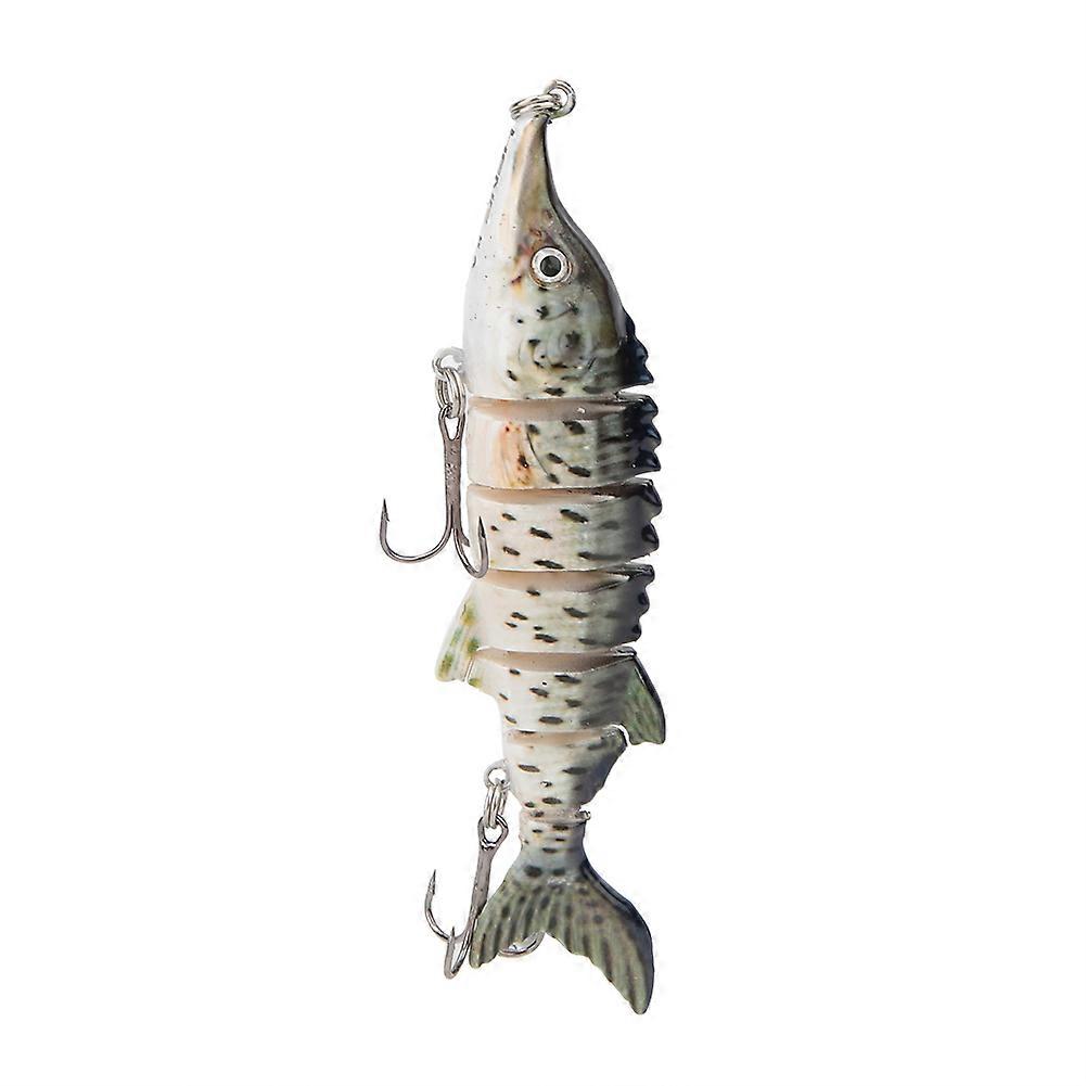 11cm Plastic Artificial Lure Fishing Bait Multisection Sinking Wobbler Hooks Gear(JM040-1)