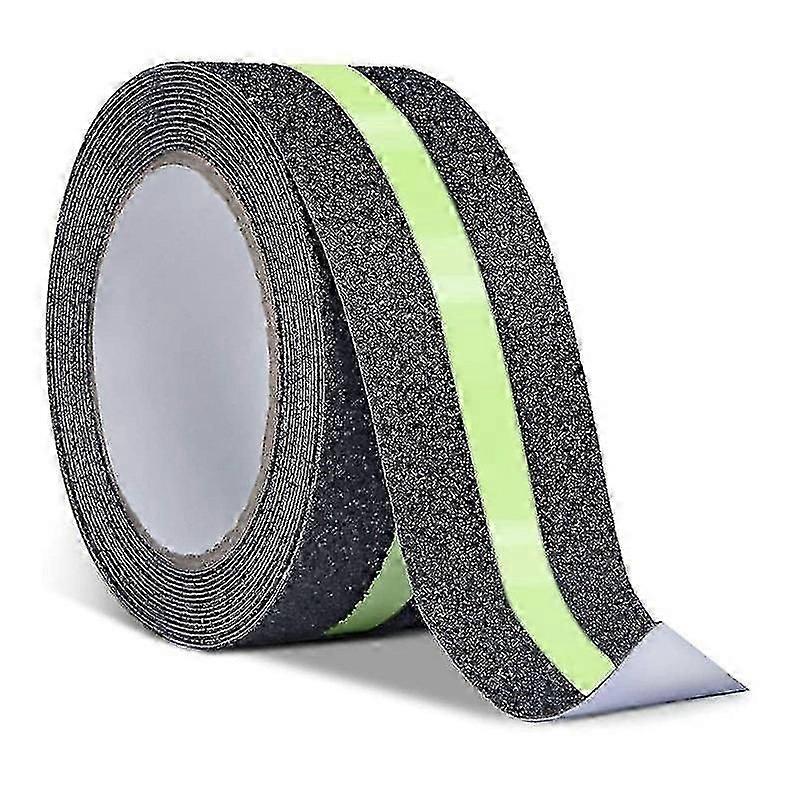 شريط مضاد للانزلاق ، فيلم مضيء ، سلم درج داخلي وخارجي شريط أمان أرضي مضاد للانزلاق ، 5 م × 5 سم