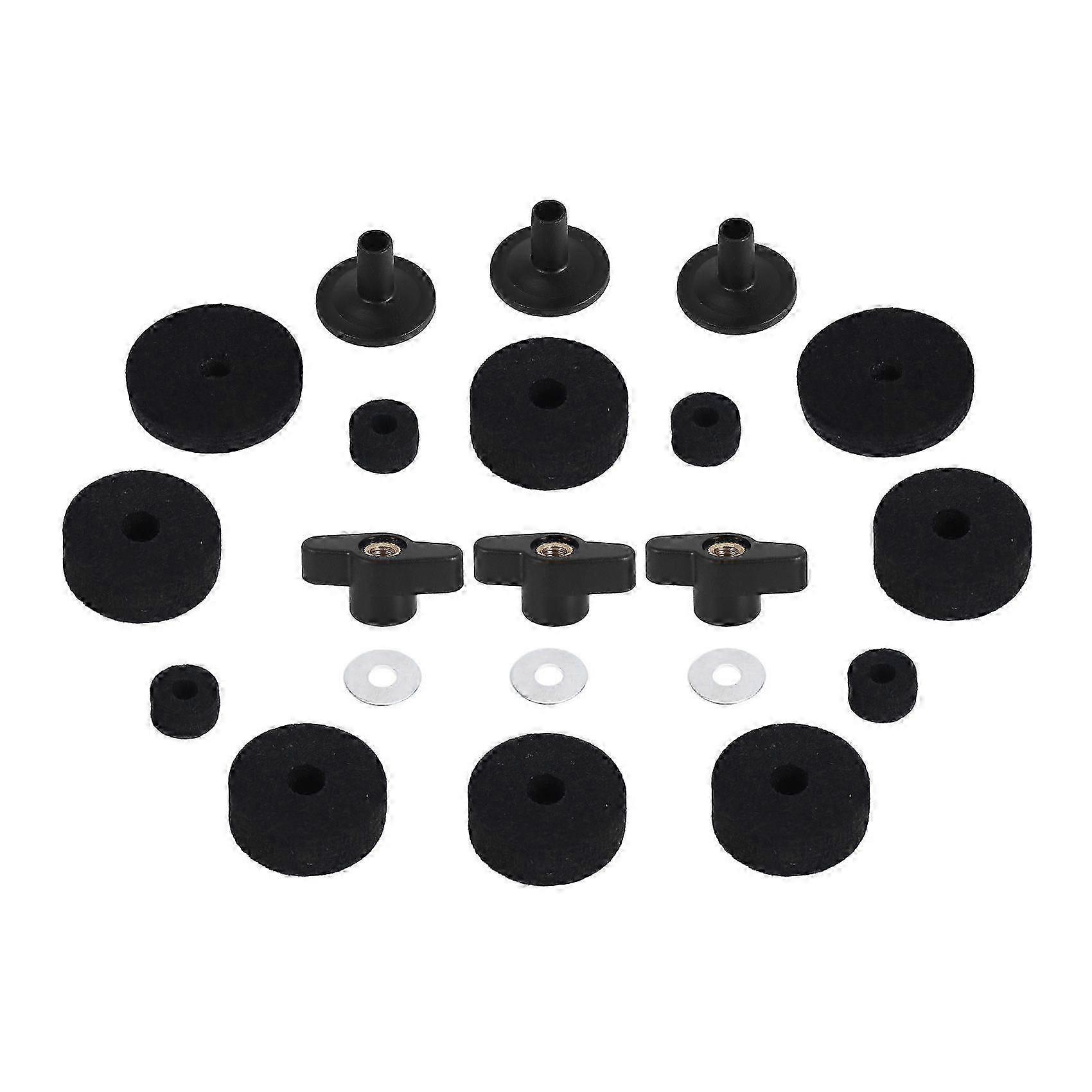 21 יח 'לבד מצלתיים Hi-Hat מצמד לבד שרוולי מעמד מצילתיים עם אומי כנף בסיס ומכונת כביסה מצילתיים עבור