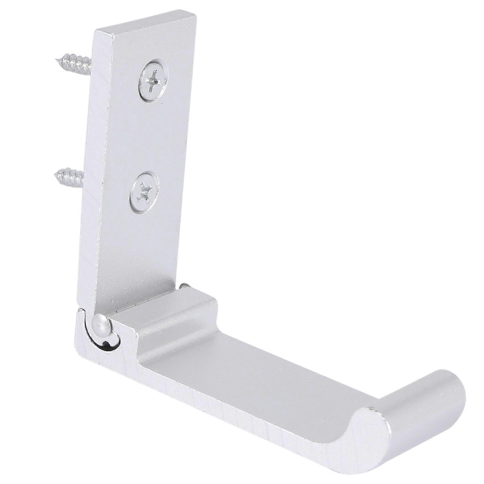 5 PCS Foldable Wall Hook, Invisible Aluminum Wall Mount Hook (Silver)