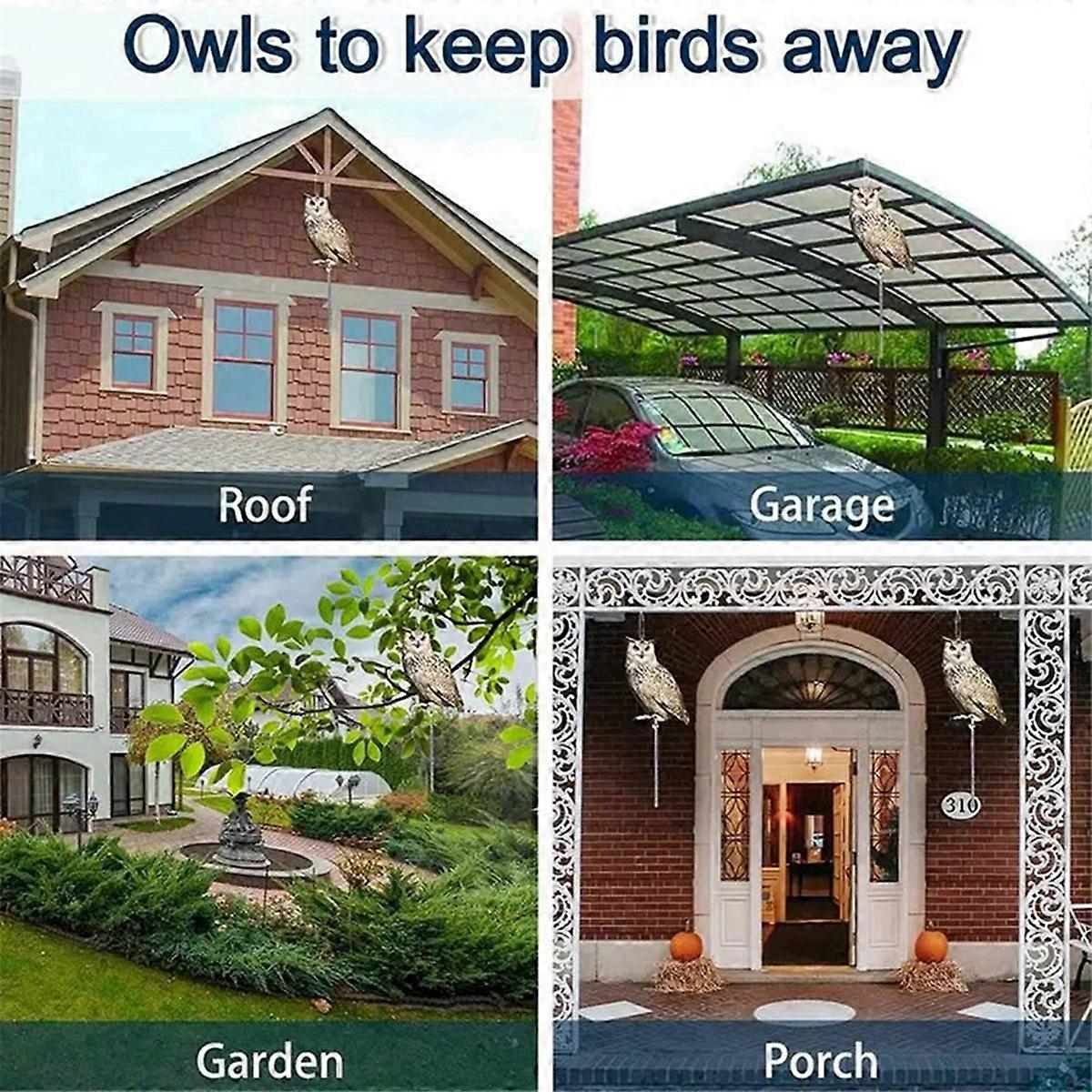 Acrylic bird repeller simulation owl reflective bird repeller