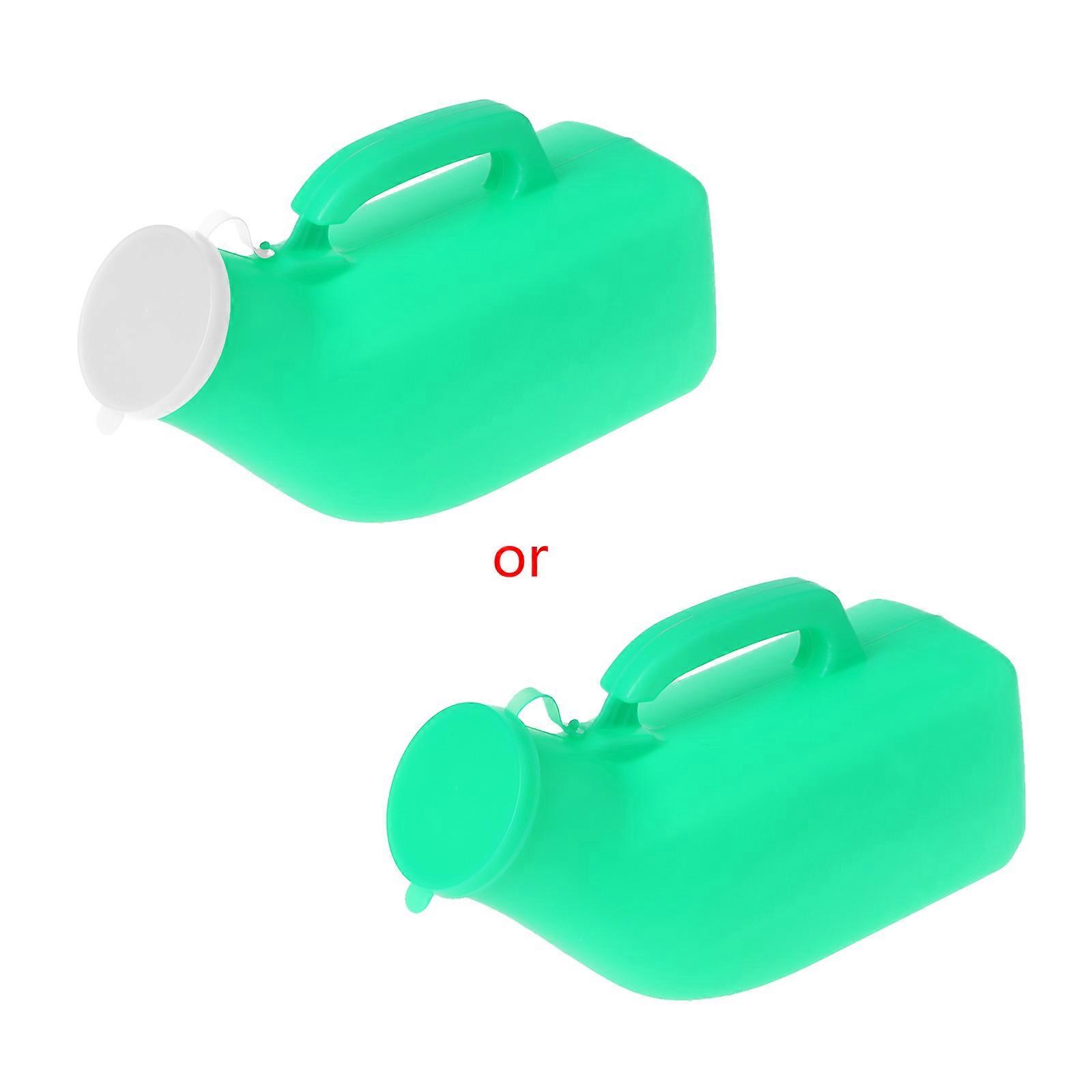 1200ML Kapaklı Açık Seyahat Araba Tuvalet Erkek Erkekler Acil İdrar Pisuar Şişesi Mavi