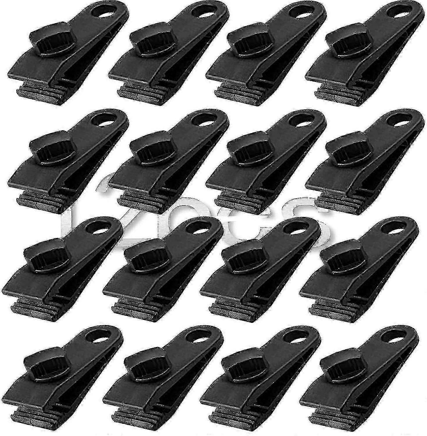 12 Pieces Tarpaulin Clips Multifunctional Tarpaulin Clips Awning Clamp For Outdoor Tent Camping Awning