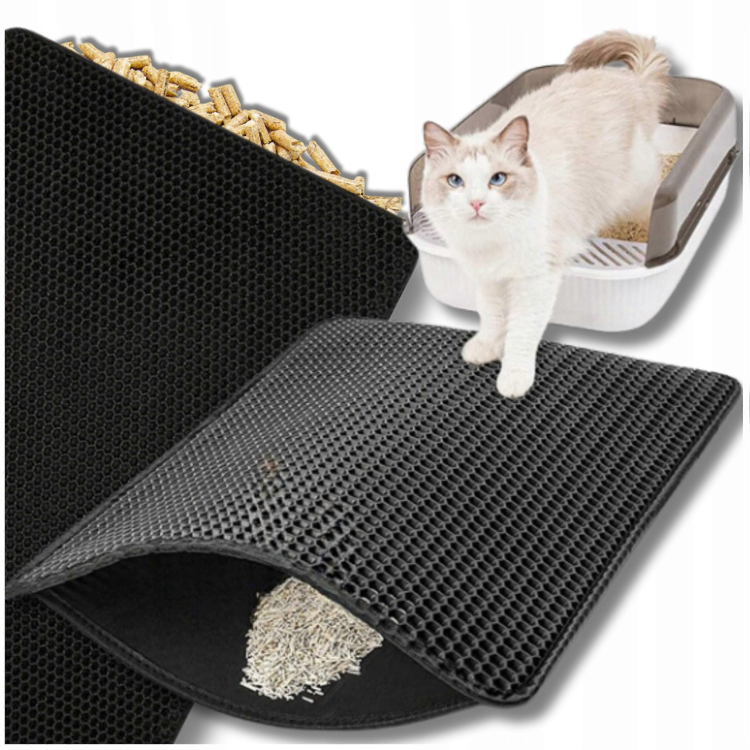 Doormat, Litter Box Mat, Double-layer Litter Pad, 50x40 For Cats