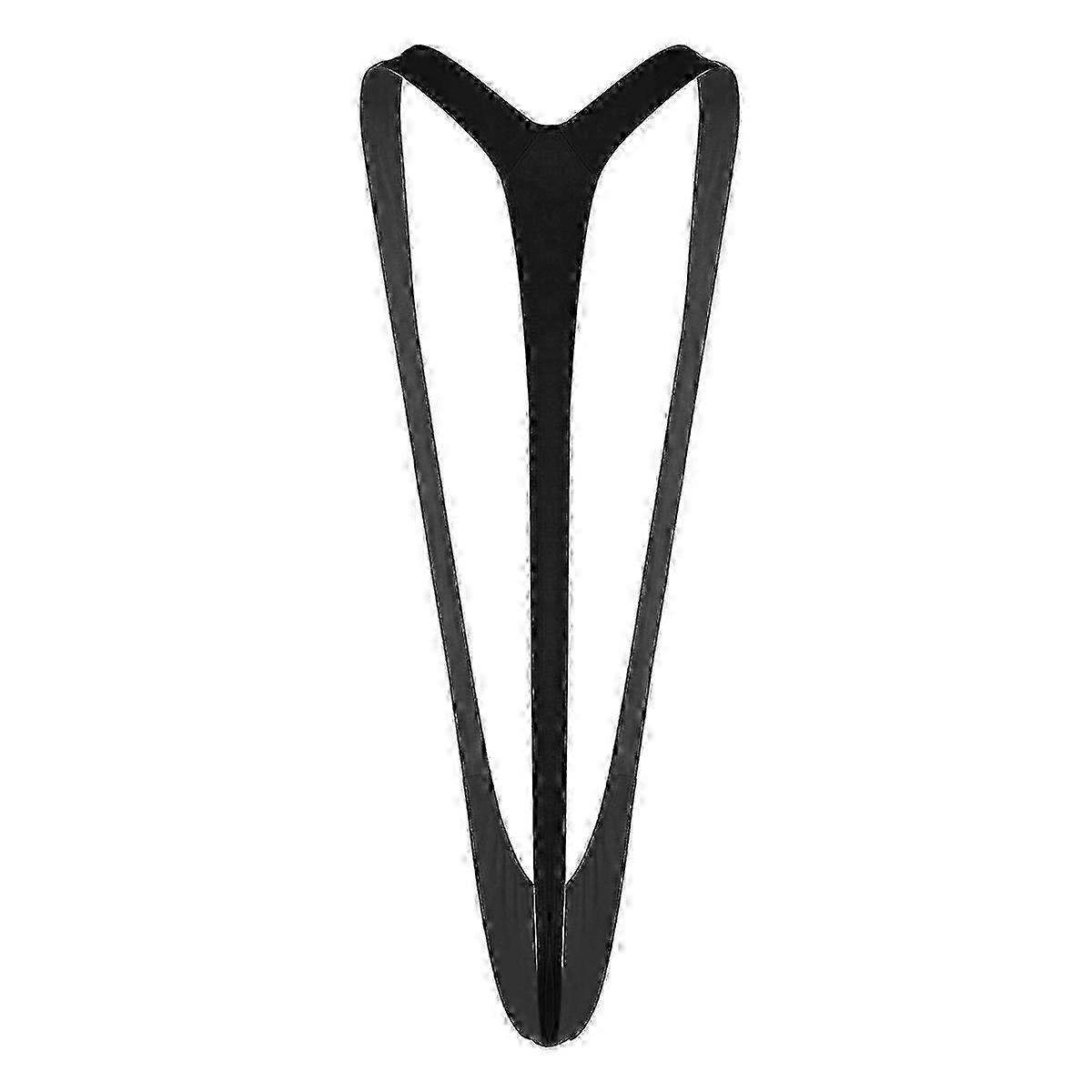 Levendige Neon stijlvolle mannelijke string badpak met diepe V-hals en Stretch Open Design - Borat geïnspireerd strandkleding (PrettyJ)